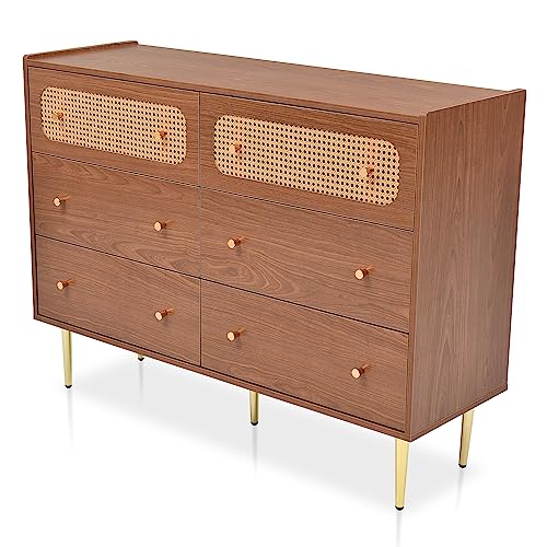 6 Drawer Rattan Dresser M134135