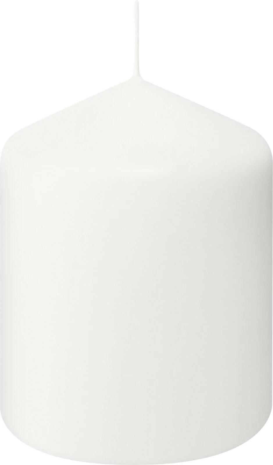 White 3X4" Unscented 6 Pack Pillar Candles Z4786