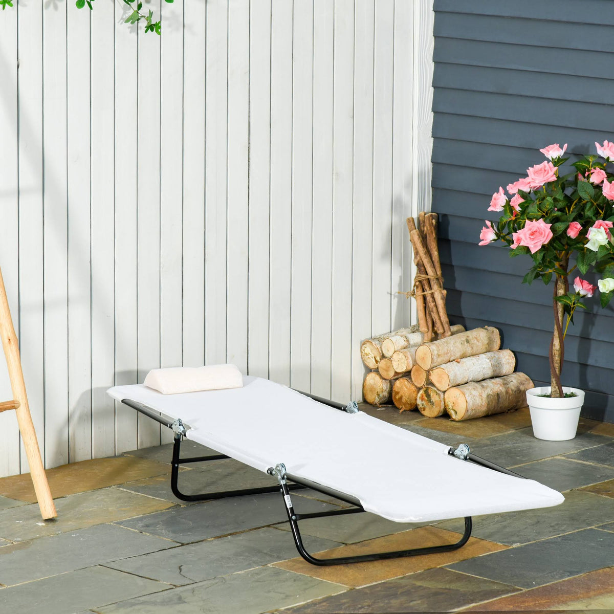 Adjustable Folding Chaise Lounge Chair V682