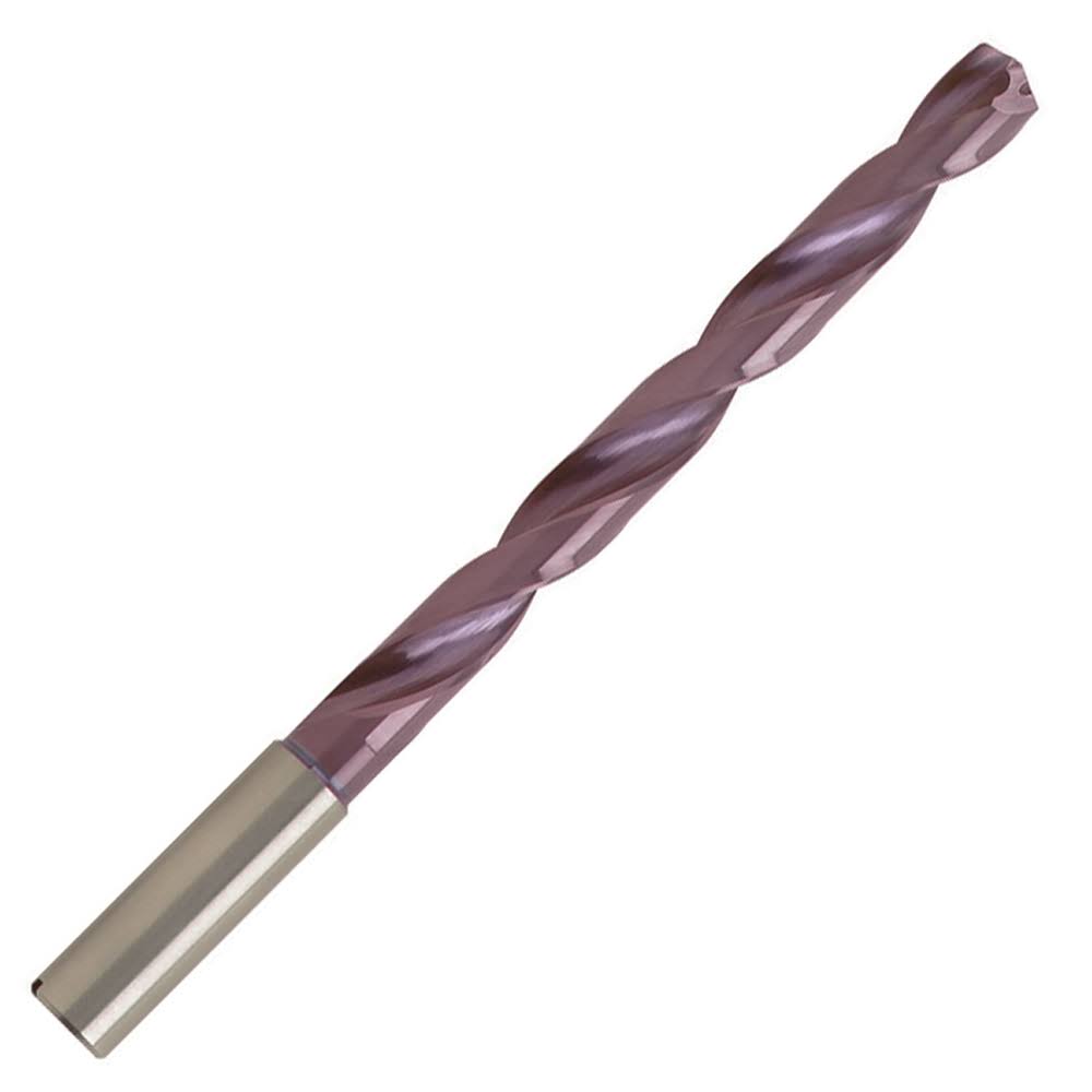 Carbide Coolant Fed Drill, Reinforced Straight Shank, 87mm LOC V82026
