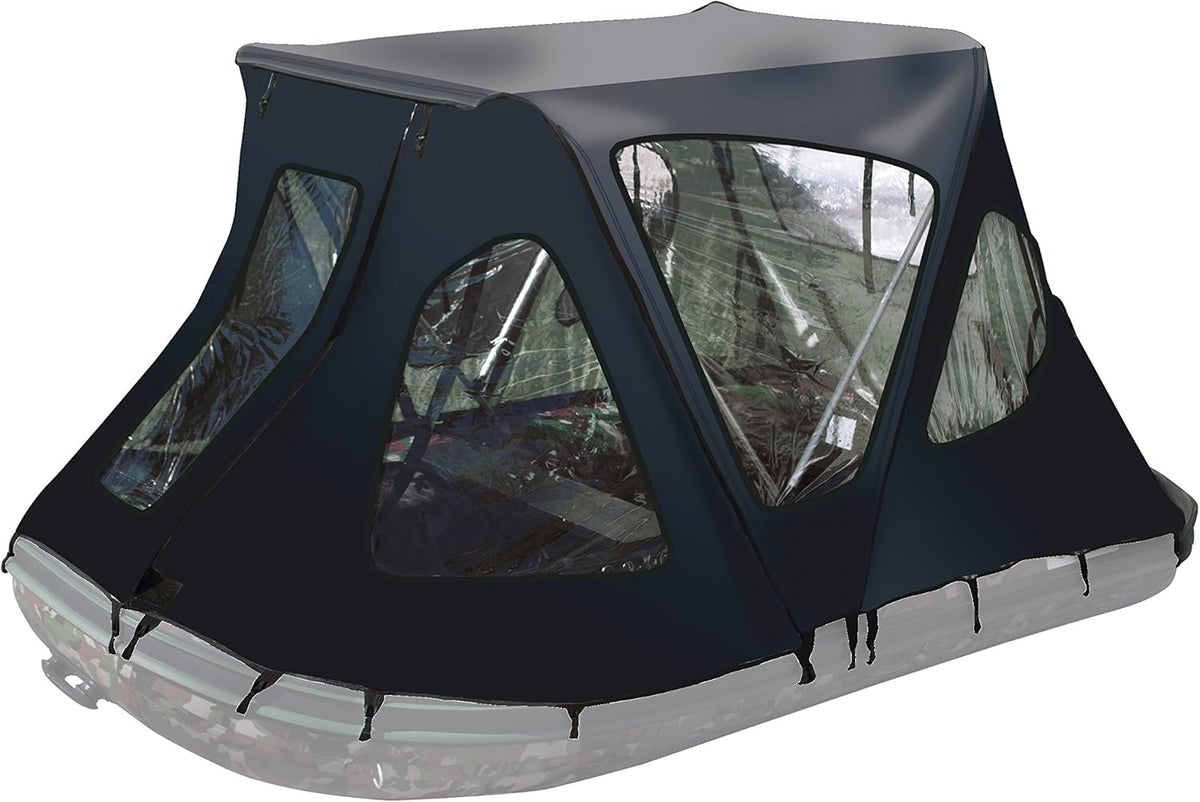 Waterproof Canopy Boat Tent Sun Shelter Sunshade, 6.5 x 5 Feet, Black U77207