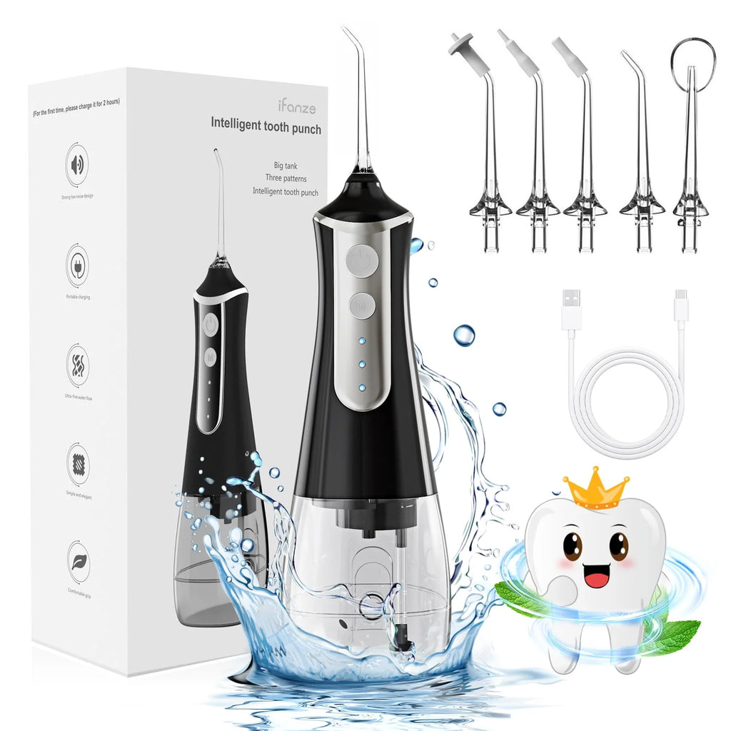 Cordless Water Flosser 3 Modes 5 Tips IPX6 Waterproof N681424