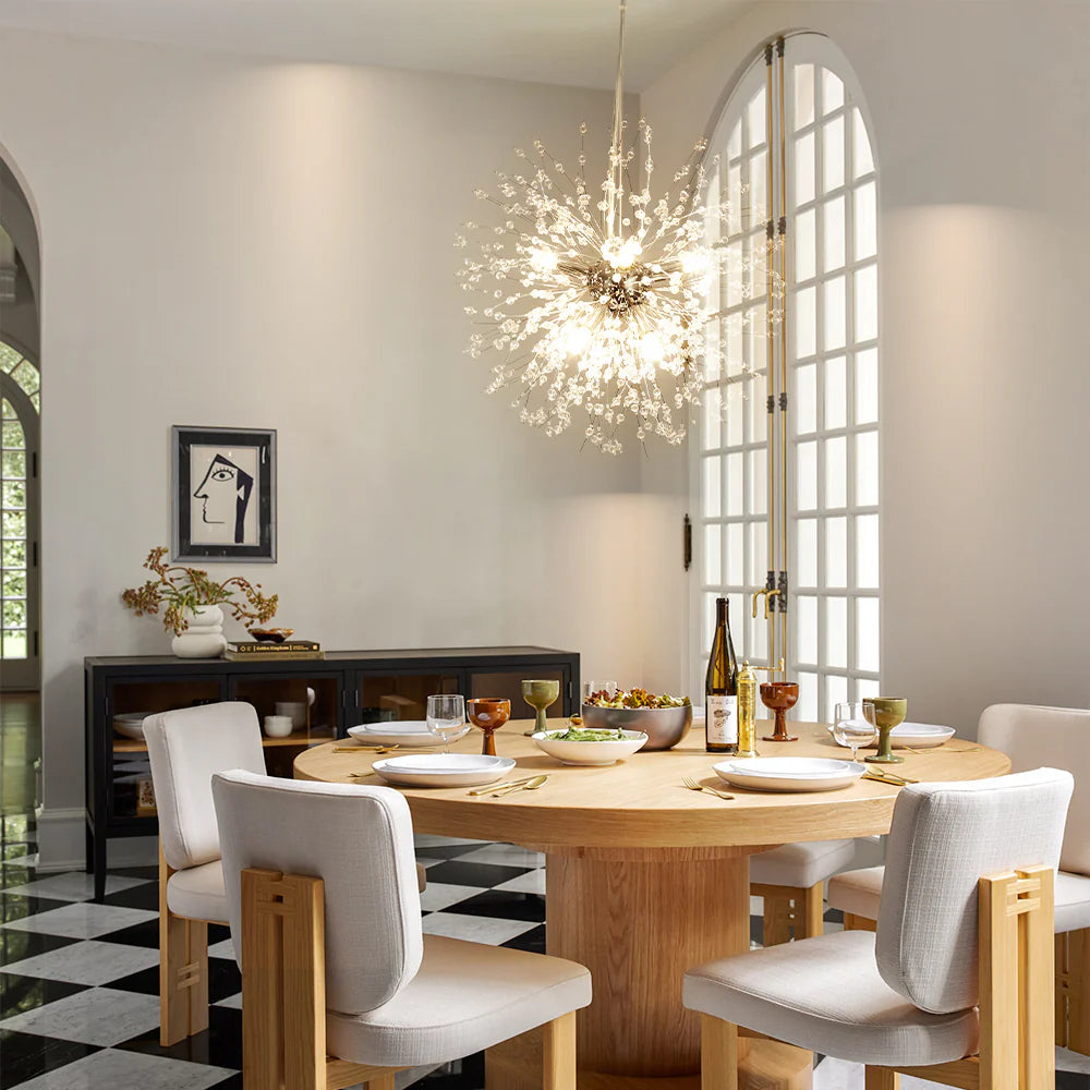 8-Light Sputnik Sphere Crystal Chandelier Y212