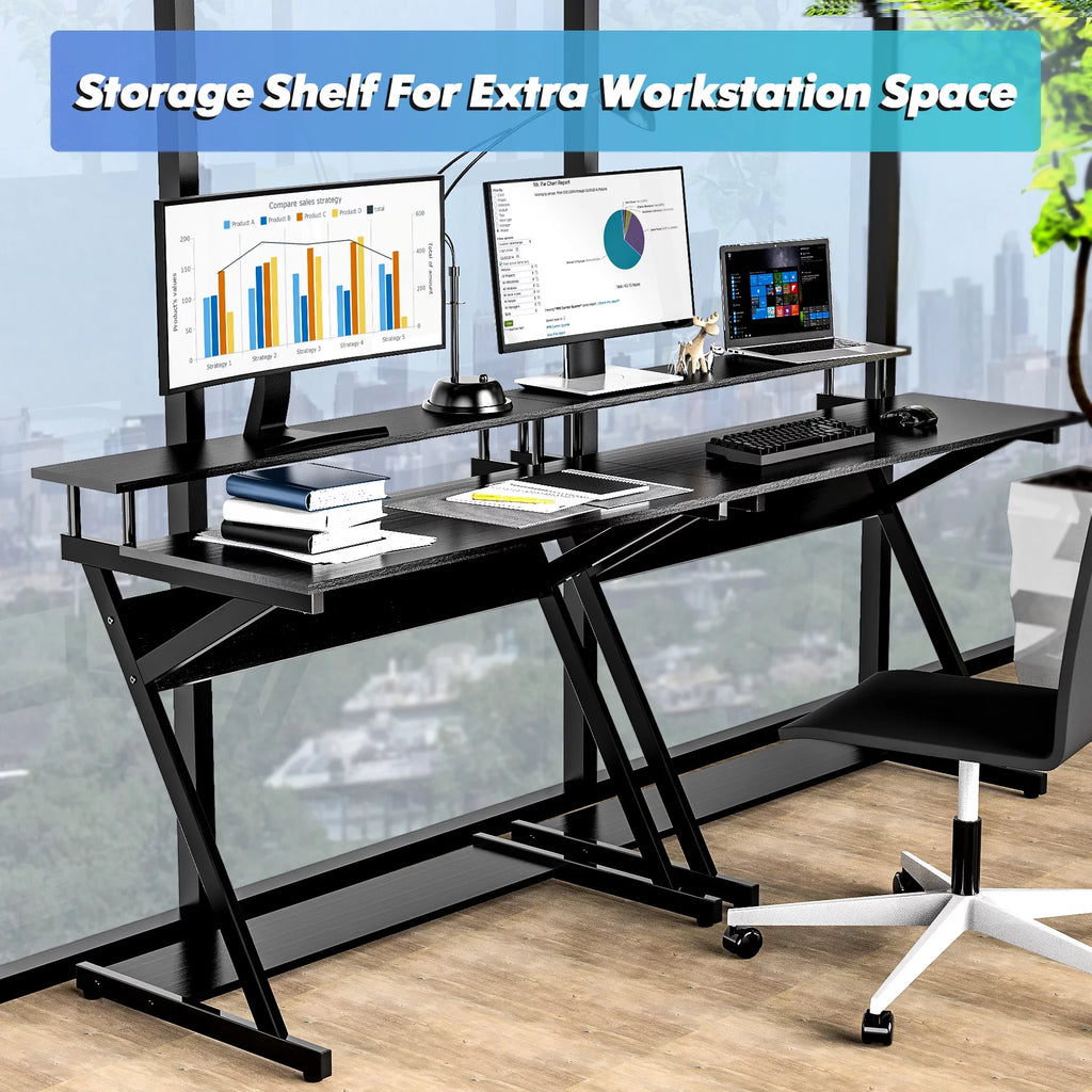 White Computer Desk S74819