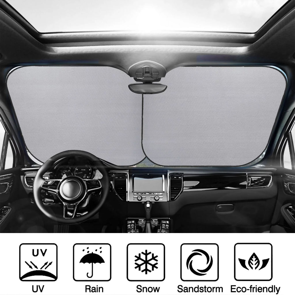 Christmas Windshield Sun Shade 2 Pack Foldable Car Sunshade E143