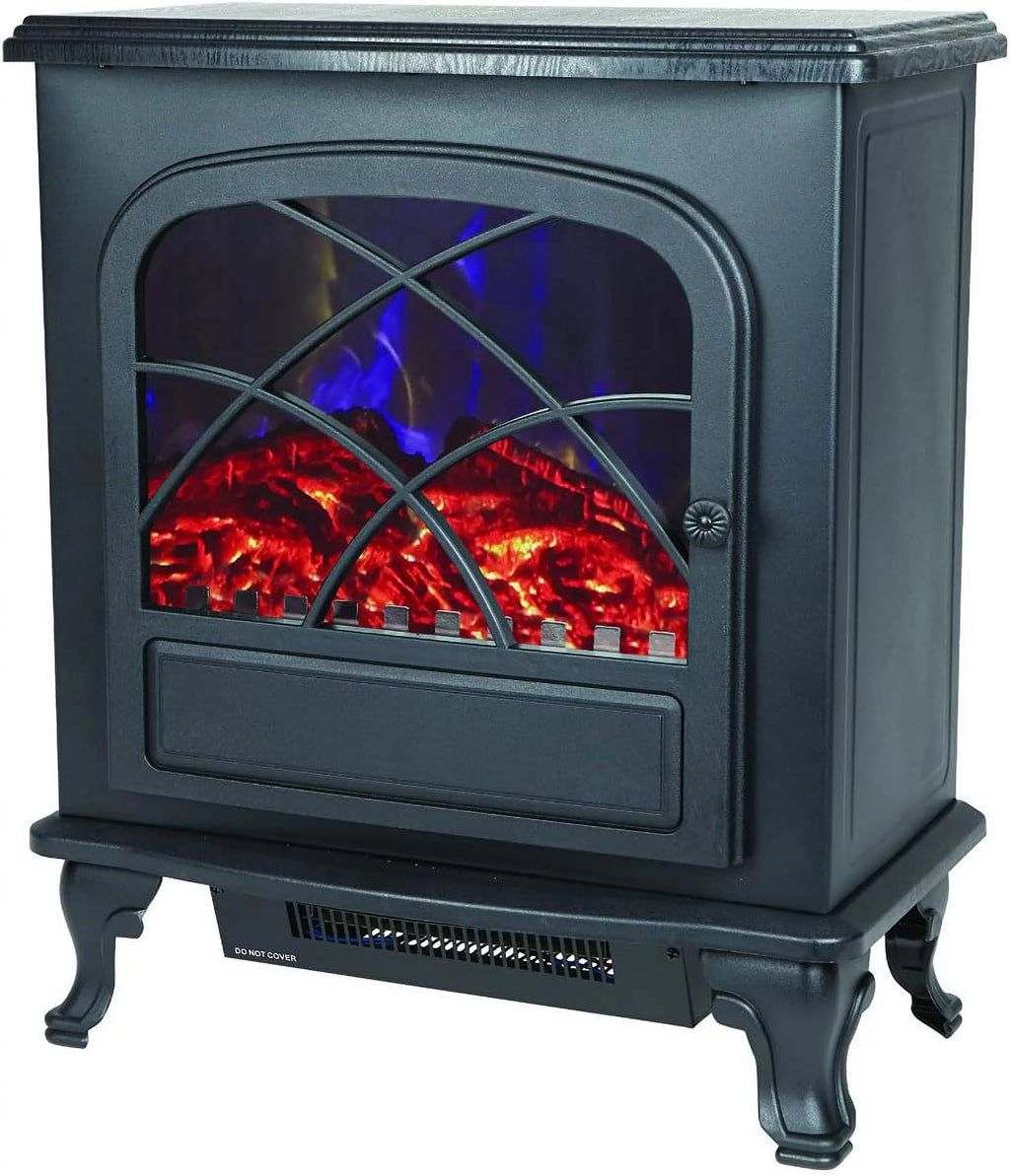 Black Infrared Electric Fireplace Stove Heater F1087