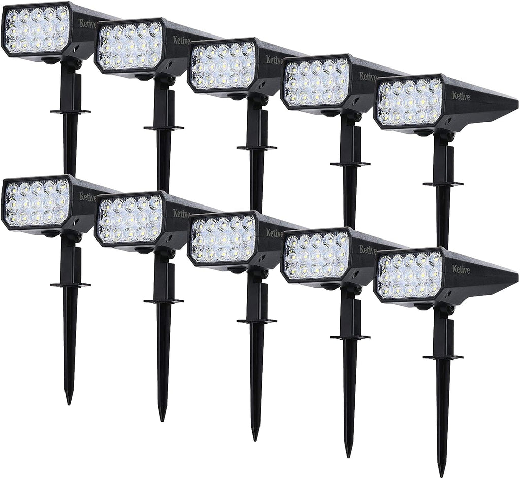 Solar Powered Waterproof Landscape Spotlights 10 Pack X52512