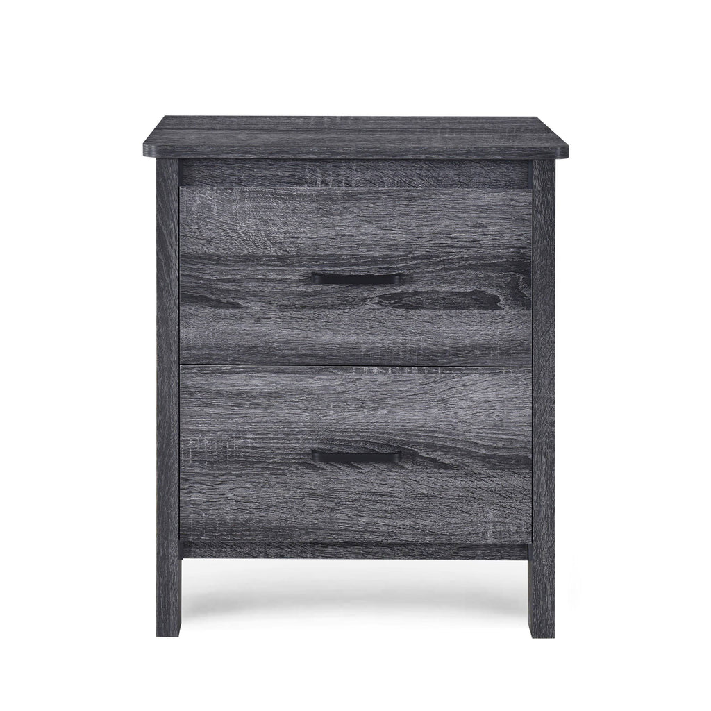 Wenge 2 Drawer Nightstand J14918