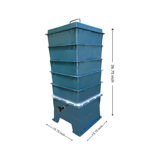 Dark Green 5-Tray Worm Compost Bin I1335