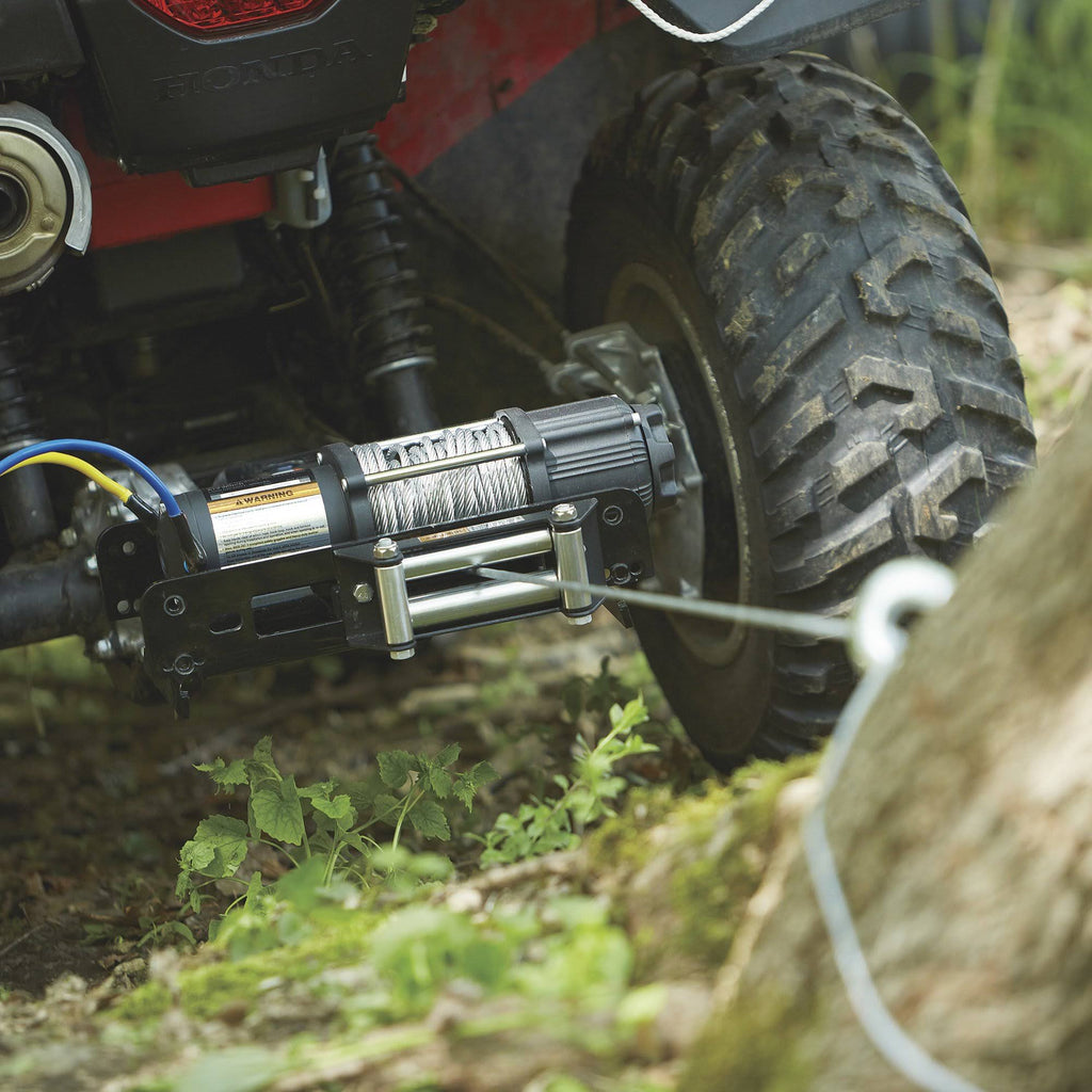 12 Volt DC Electric ATV Winch 5,000-lb. Capacity Steel Wire Rope I420