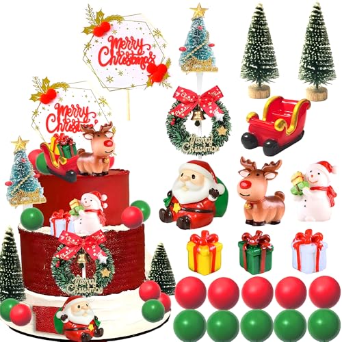 Christmas Cake Topper Cupcake Decoration D715