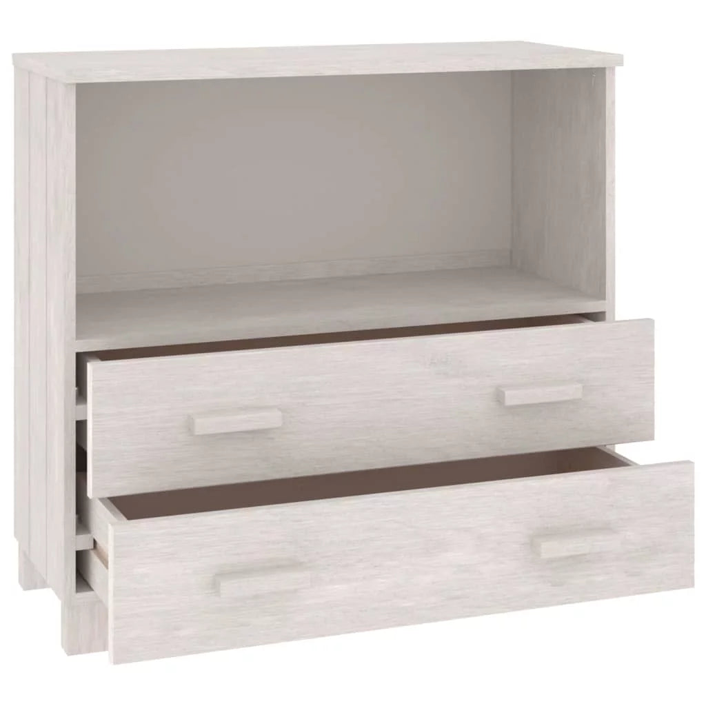 White Solid Wood Pine Sideboard D502