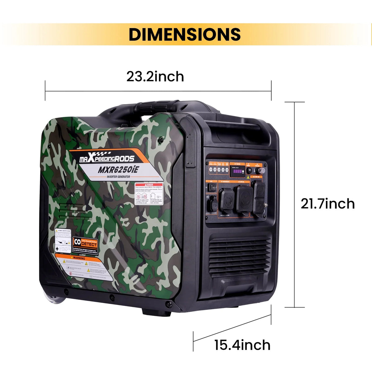 5000 Watt Gas Powered Inverter Generator X70708