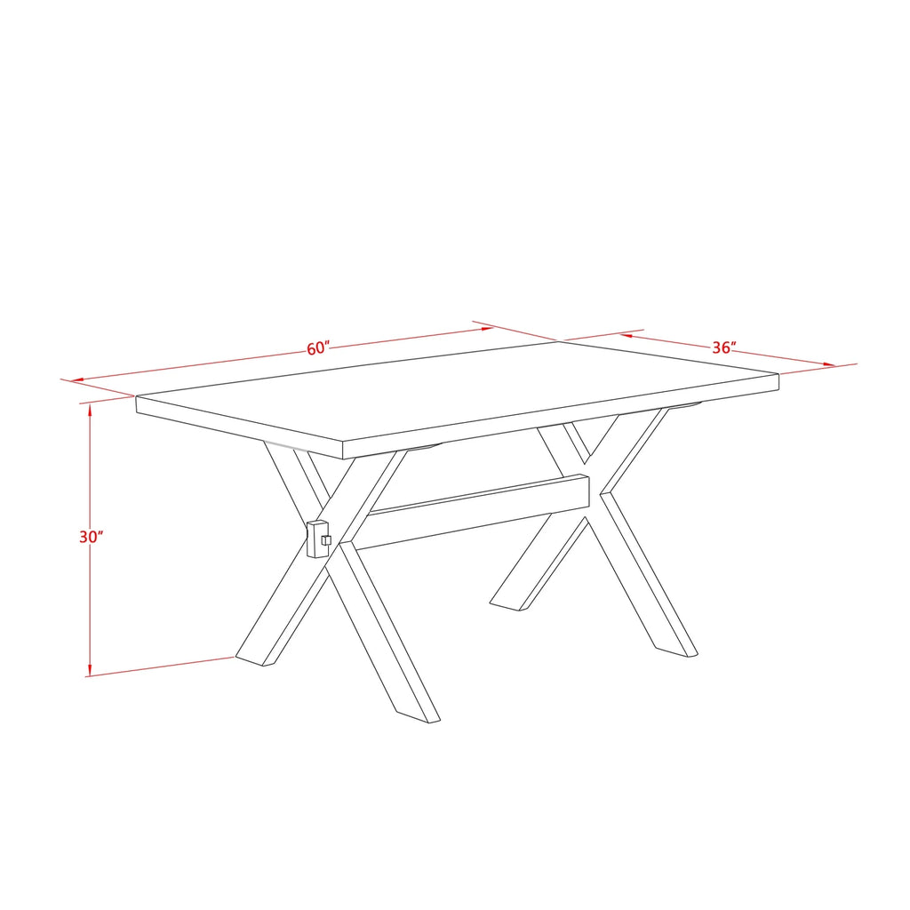6-piece Wood Dinette Set W6403