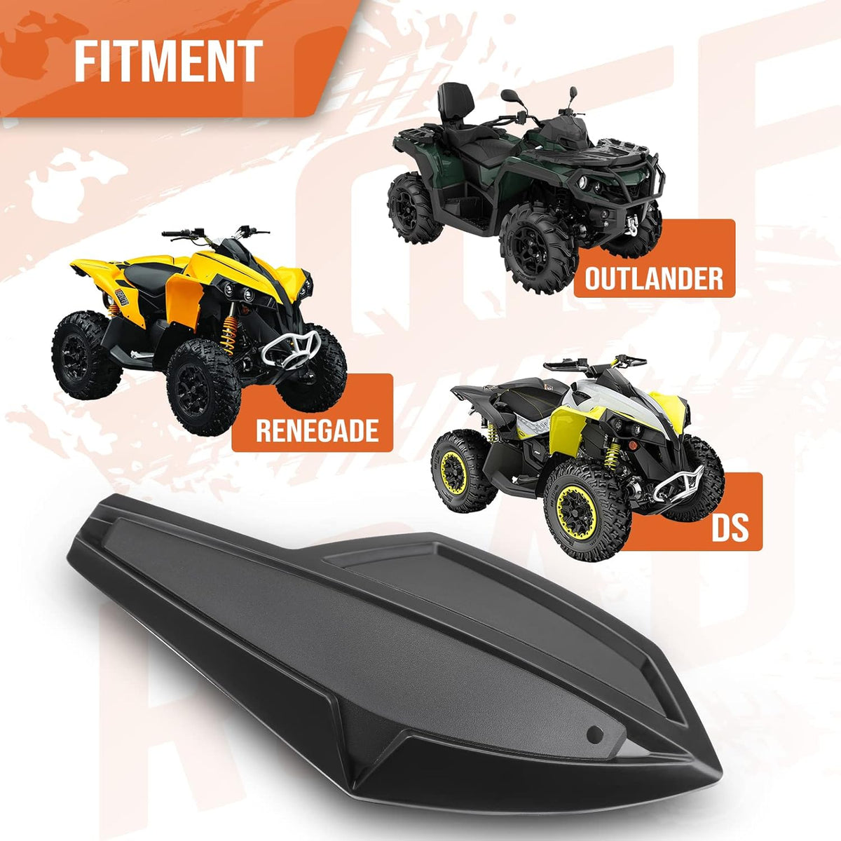 ATV HandGuard and Wind Deflector Kit with Mounting Straps K679770