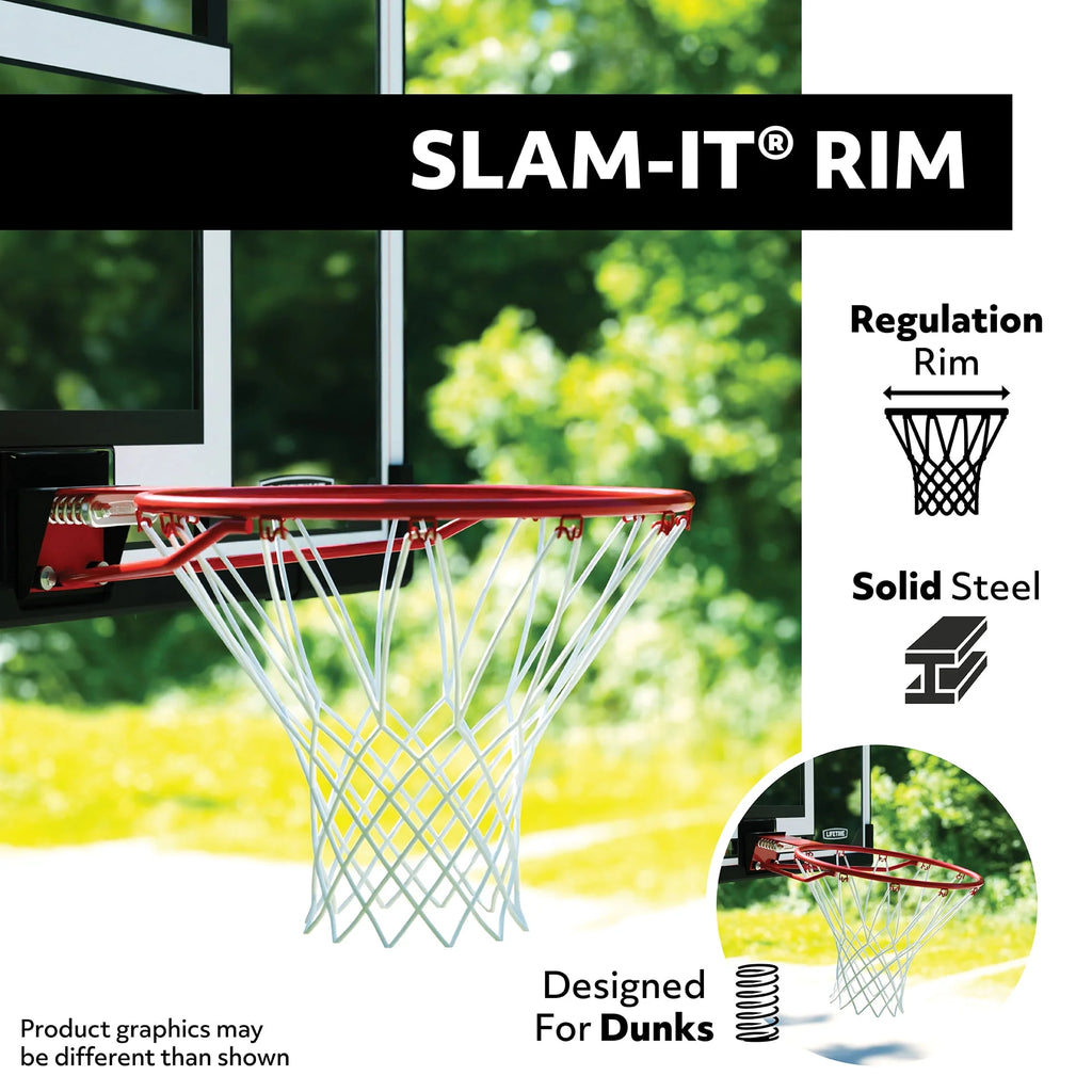 Adjustable Inground Basketball Hoop 50 inch Polycarbonate G1043
