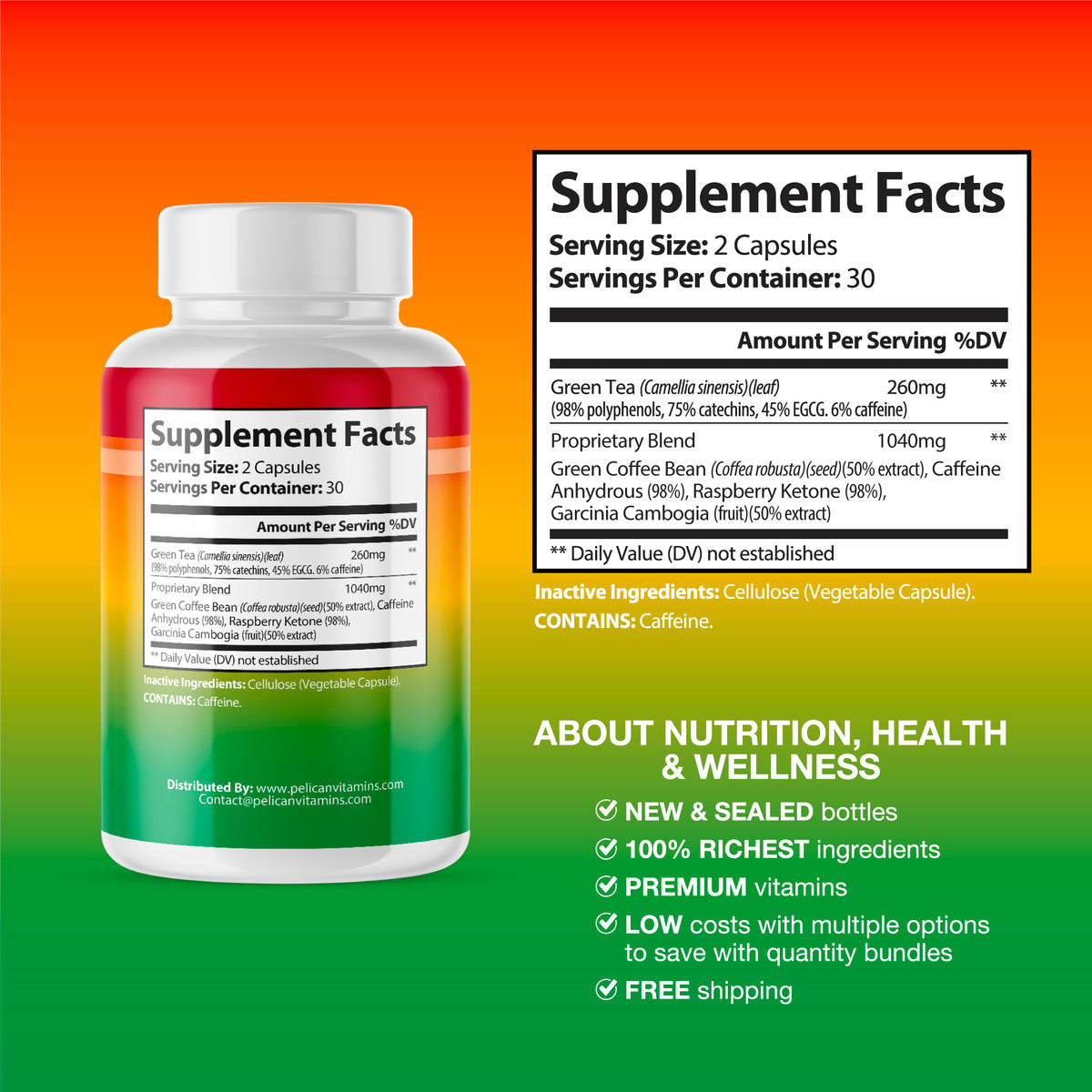 120 Capsules Weight Loss Support Metabolism Energy W43187