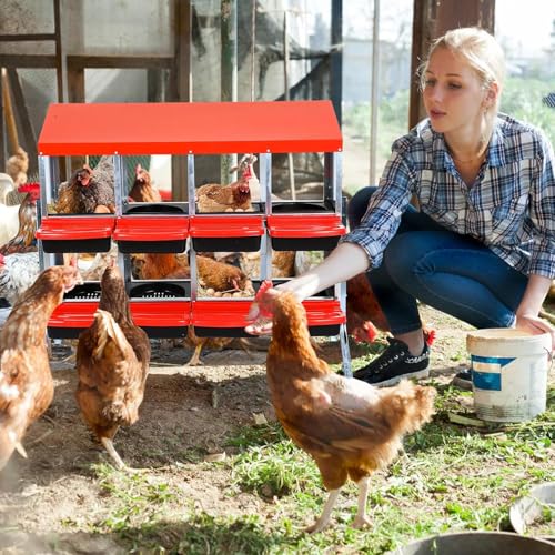 6 Holes Metal Chicken Nesting Boxes A390