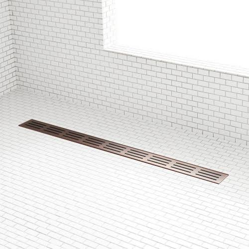 Oil Rubbed Bronze Stainless Steel Linear Shower Drain V8017
