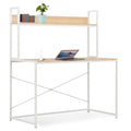 White and Oak Computer Desk X44266