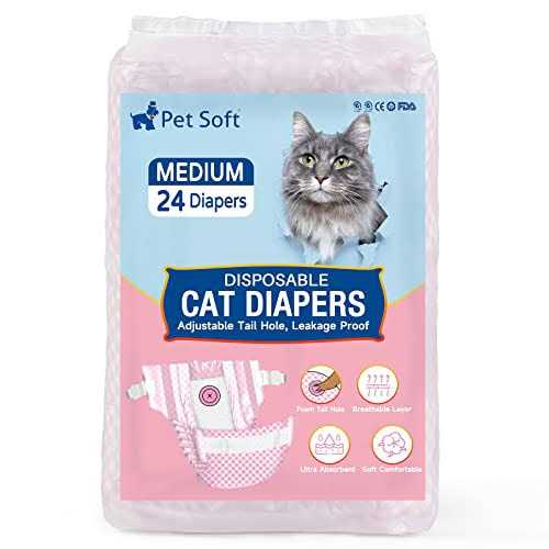 Soft Disposable Cat Diapers with Adjustable Foam Tail Hole S71238