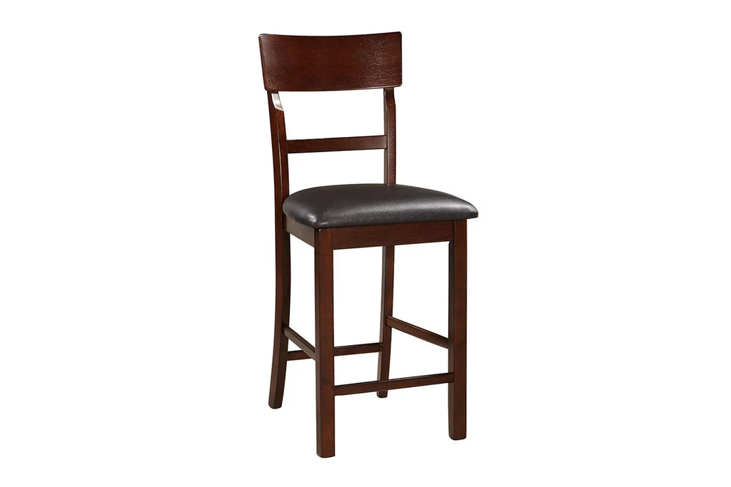 Brown Wooden Dining Chairs Set of 2 I87649
