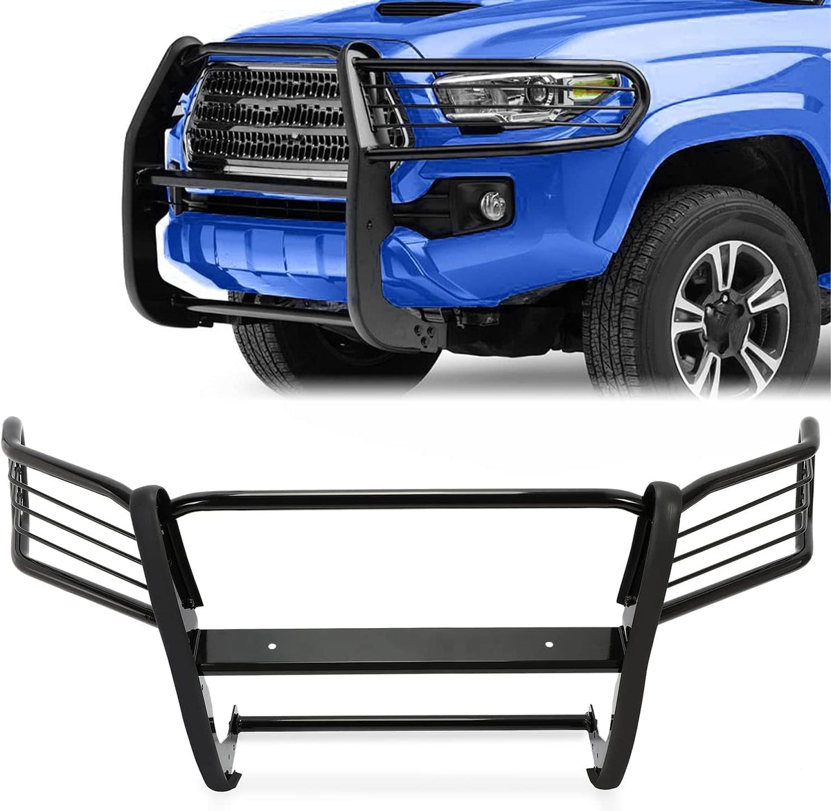 Black Powder Coated Steel Brush Grill Guard R877