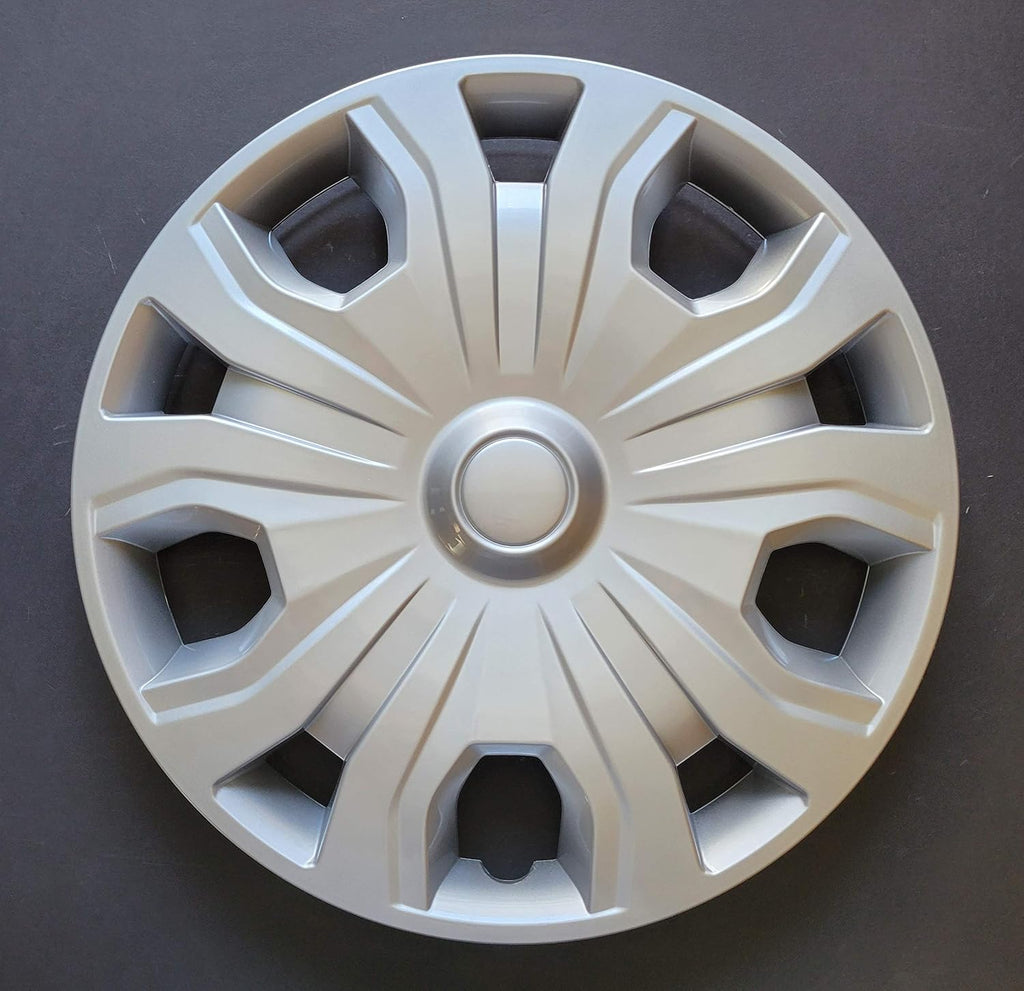 Silver 16 Inch 5 Split Spoke Painted ABS Wheel Covers Set of 4 N91674