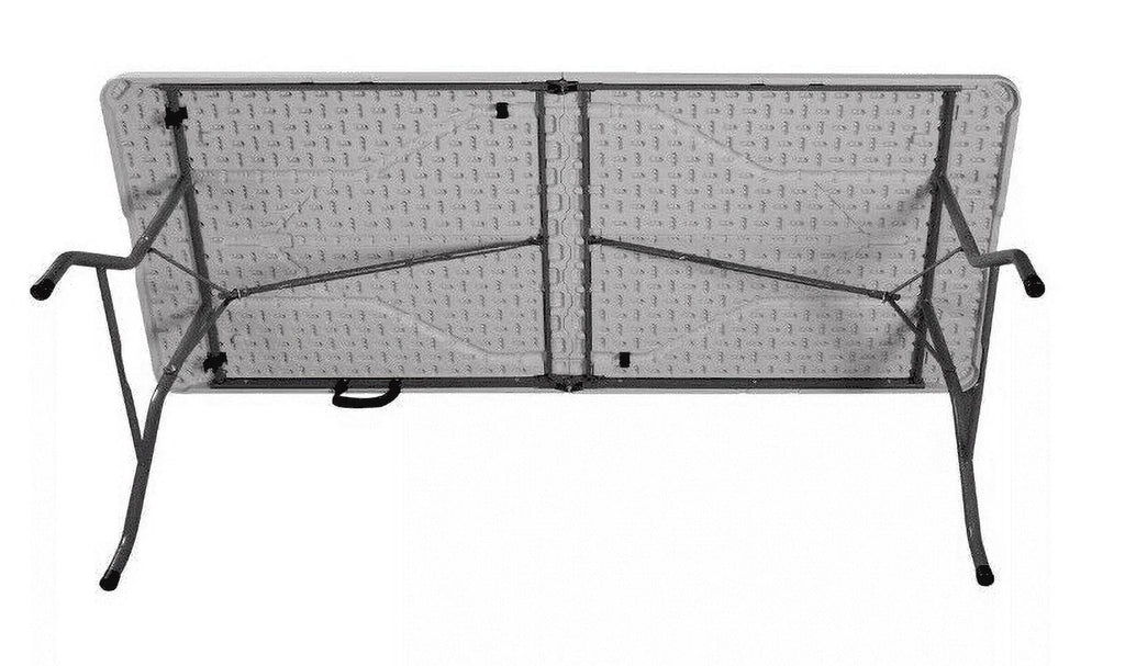 6 Foot Folding Table White Speckle F236
