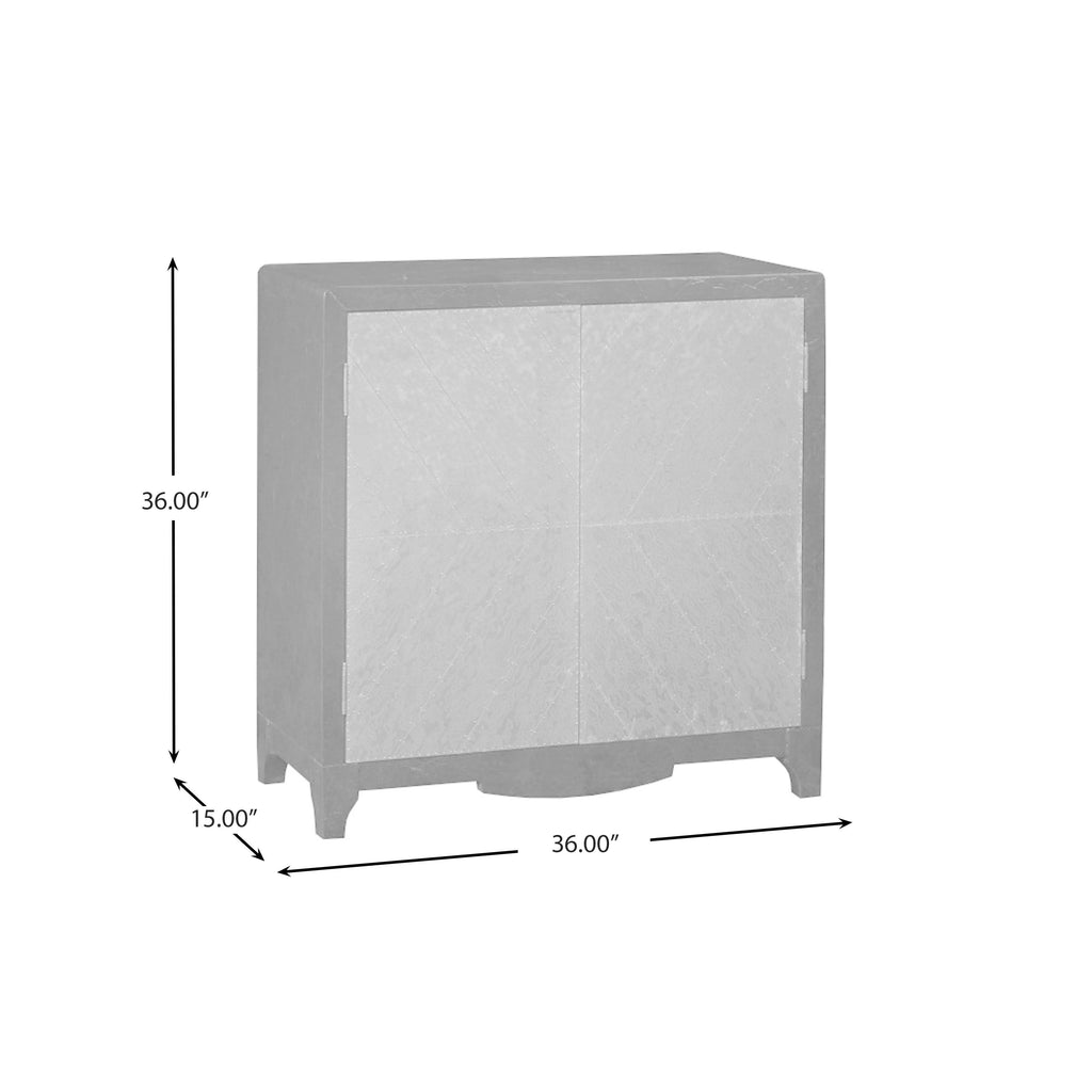 Copper Chevron Door Bar Cabinet H500