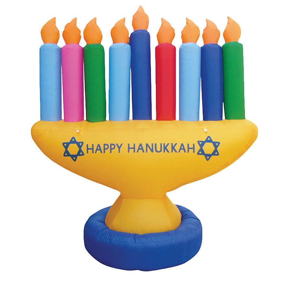Inflatable Lawn Menorah with LED Lights 7 Feet P687