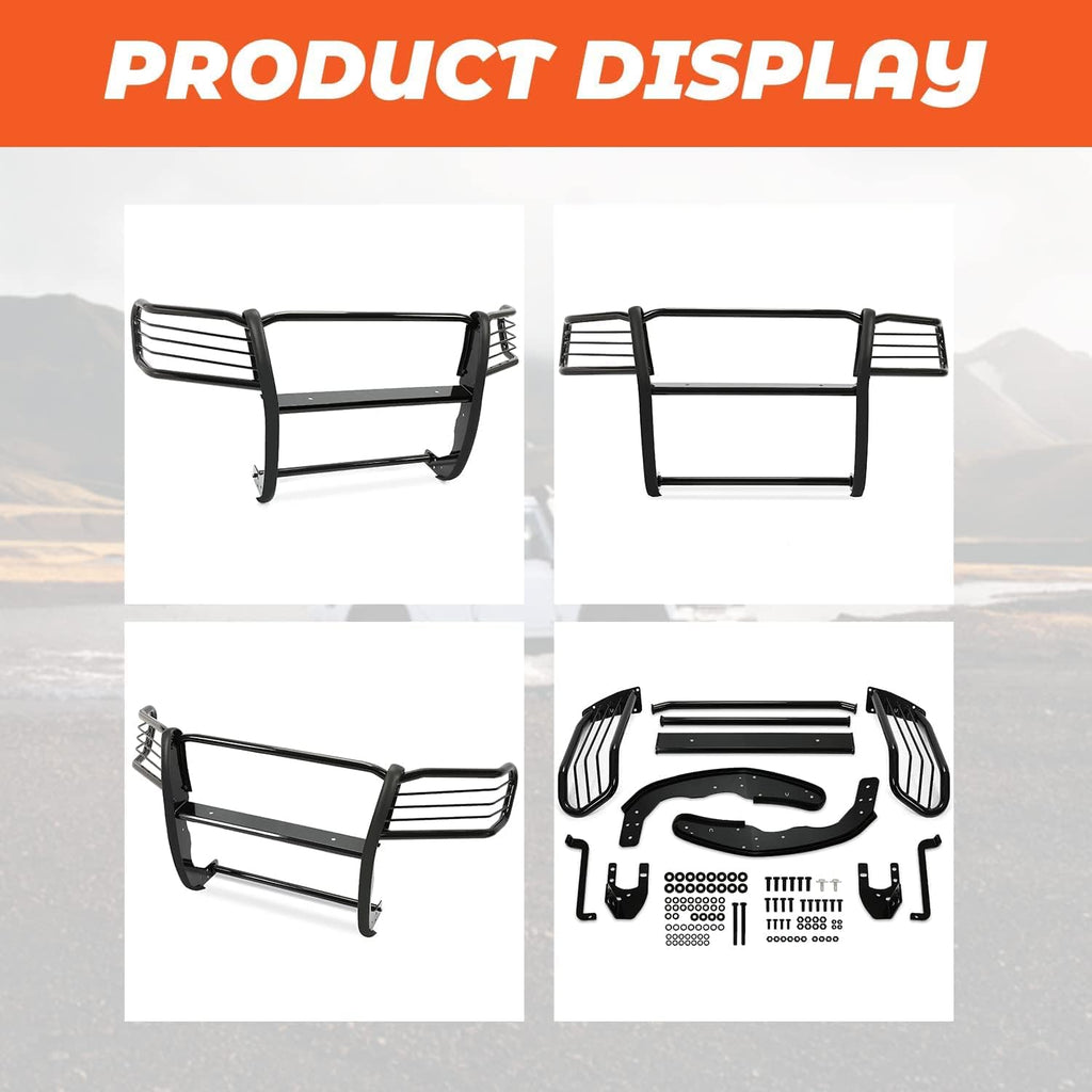 Black Powder Coated Steel Brush Grill Guard R877