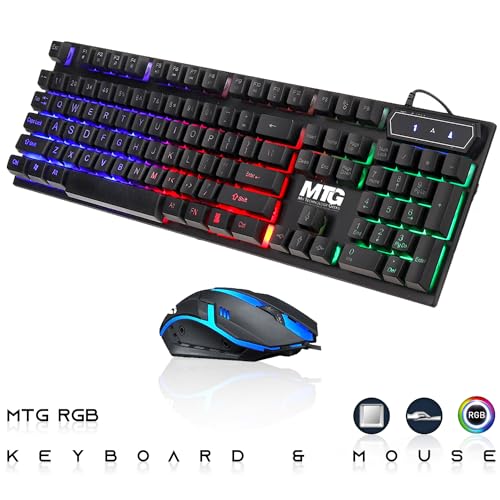 G3 Gaming Desktop PC Intel Core i7 6th Gen AMD RX 550 Graphics 32GB RAM 1TB SSD 24 Inch Dual Monitor RGB Keyboard Mouse Speaker Webcam Win 10 Pro T8955