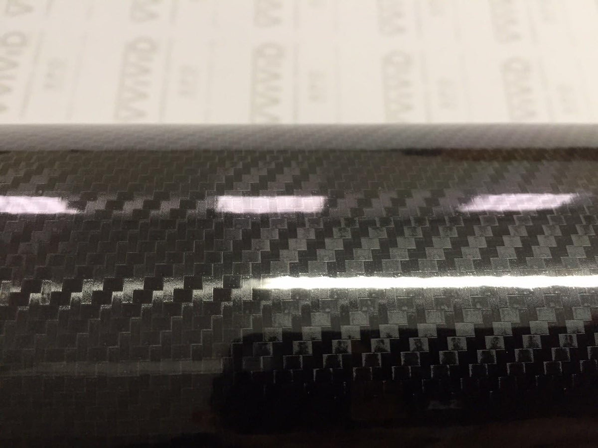 10ft x 5ft Black Carbon Fiber Vinyl Wrap Y138236