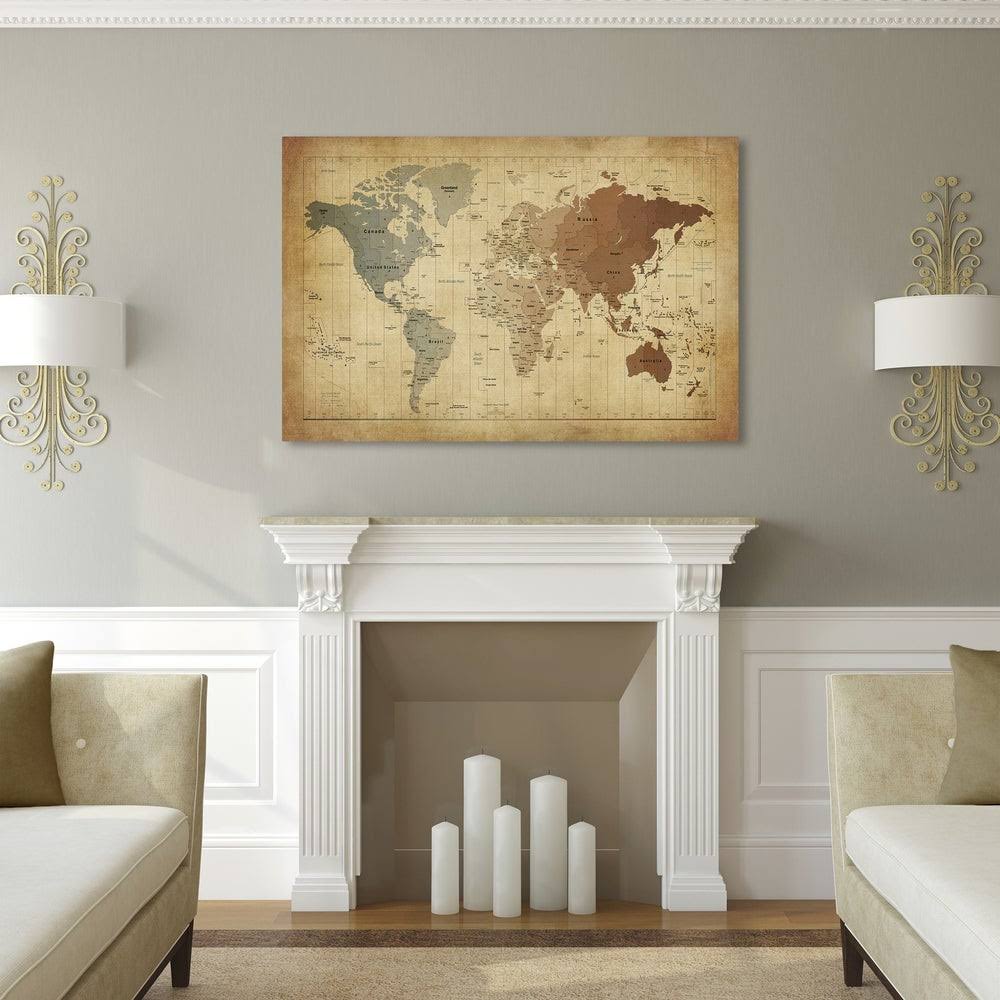 Map Canvas Art - 35 x 47 U79659
