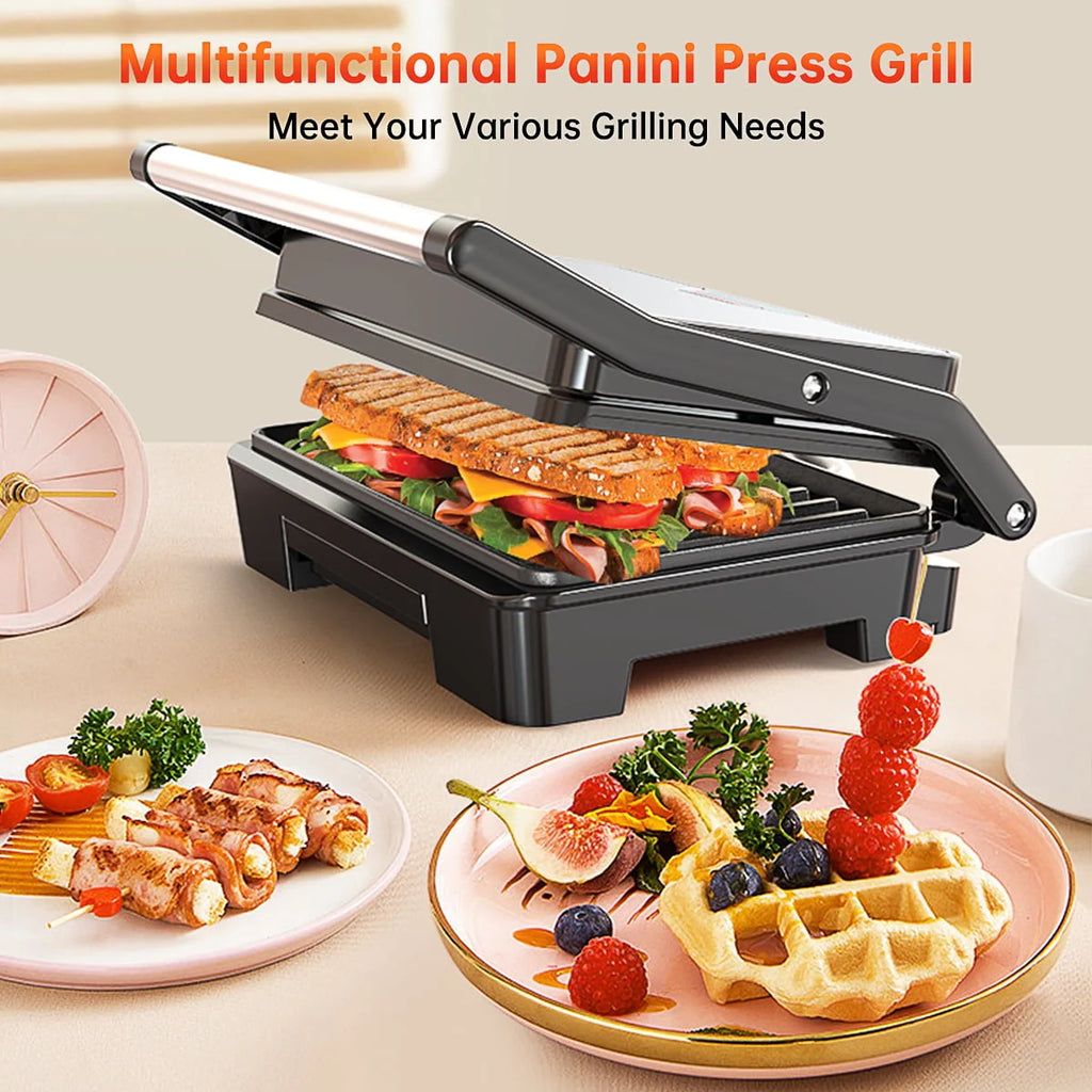 2 Slice Stainless Steel Non-Stick Panini Press K94719