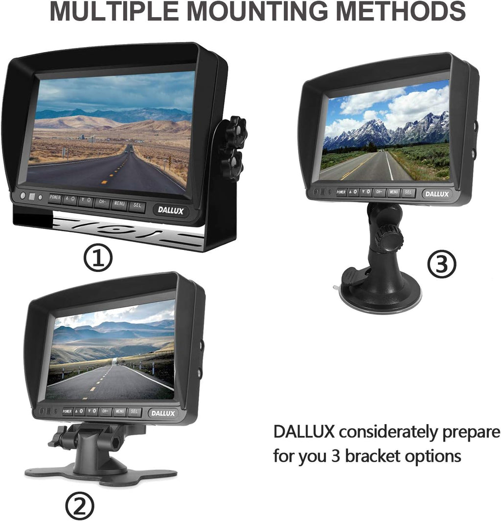 HD 1080P 7 inch Monitor Truck Backup Camera Kit R301