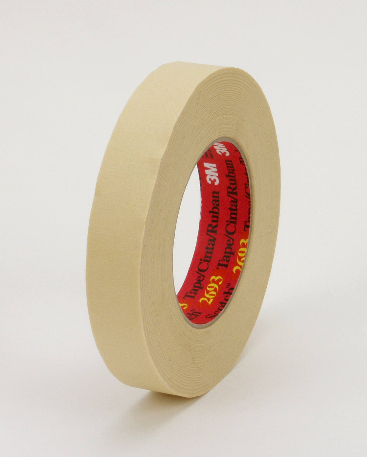 Tan Paper Core Masking Tape, 2 in x 60 yd, 24 per Case A527