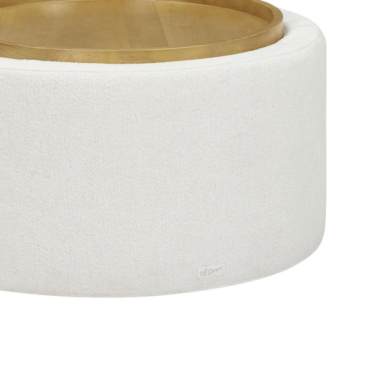 Cream Coffee Table with Storage U613455