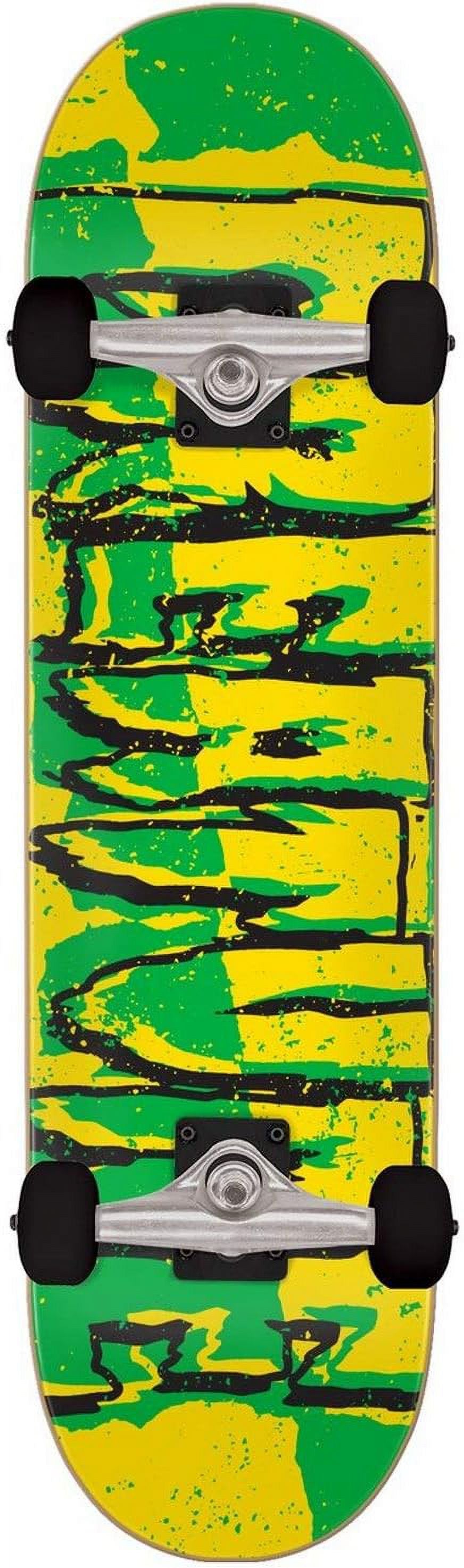 Green/Yellow 7.5" X 28.25" Complete Skateboard T915
