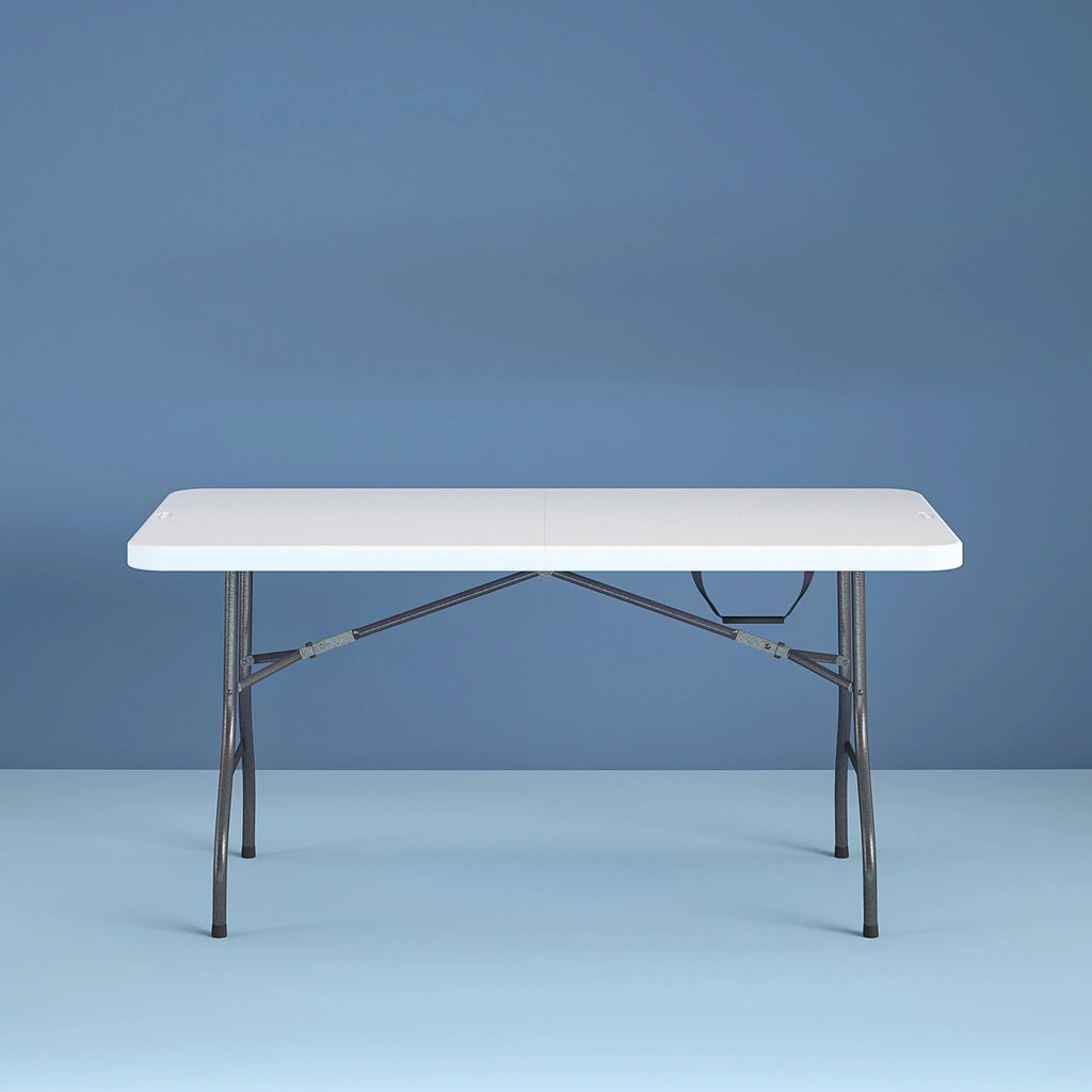 6 Foot Folding Table White Speckle F236