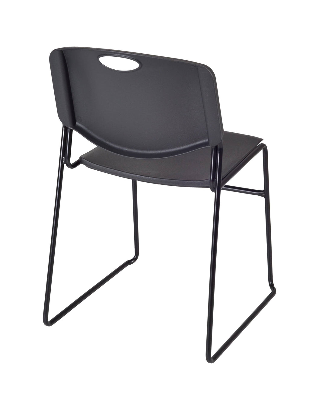 Mahogany Flip Top Mobile Training Table with 2 Stack Chairs W130