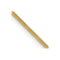 14K Yellow Gold Snake Chain Necklace 16 inch .8 mm Octagonal with Lobster Clasp R480919