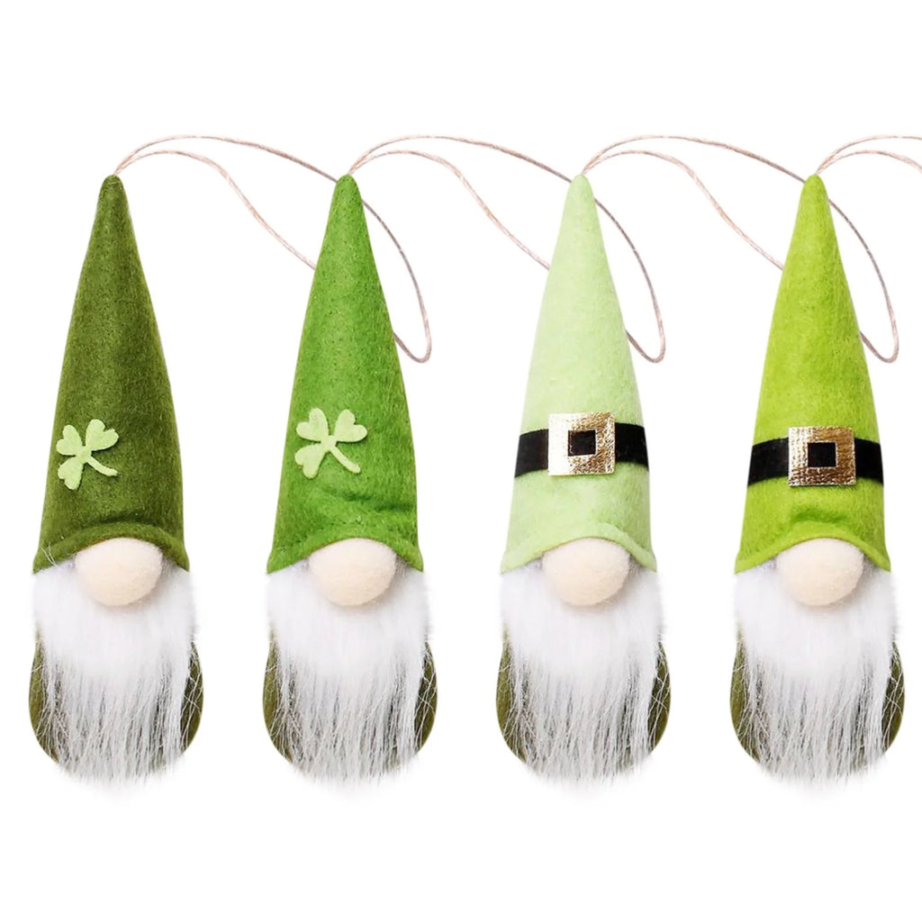 St Patricks Day Gnome Doll Ornaments Set X128586