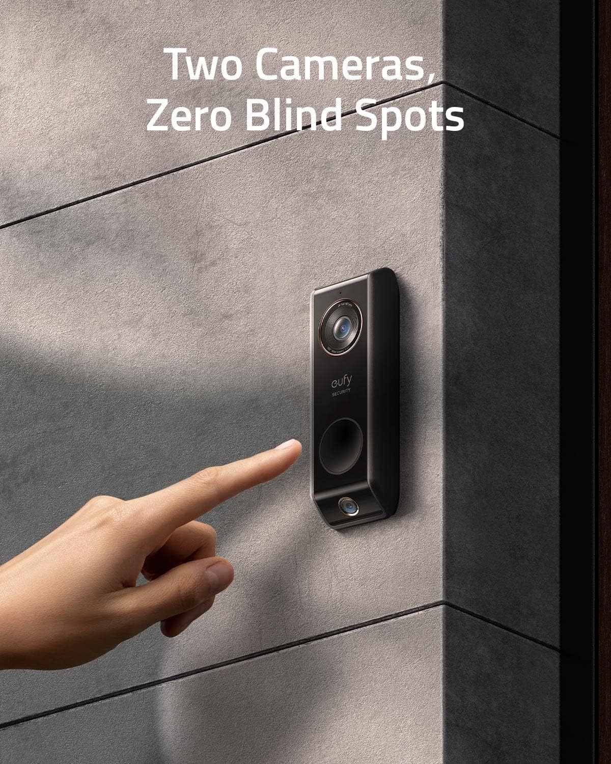 Video Doorbell with Chime, Dual Cam, 2K with HDR, Motion Only Alert I825965