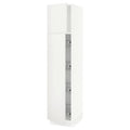 White High Cabinet with Wire Baskets Y324660