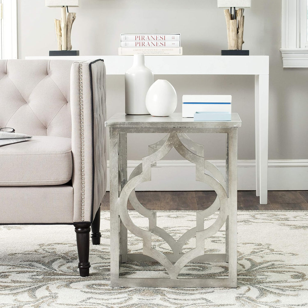 Silver Leaf Trellis End Table K28394