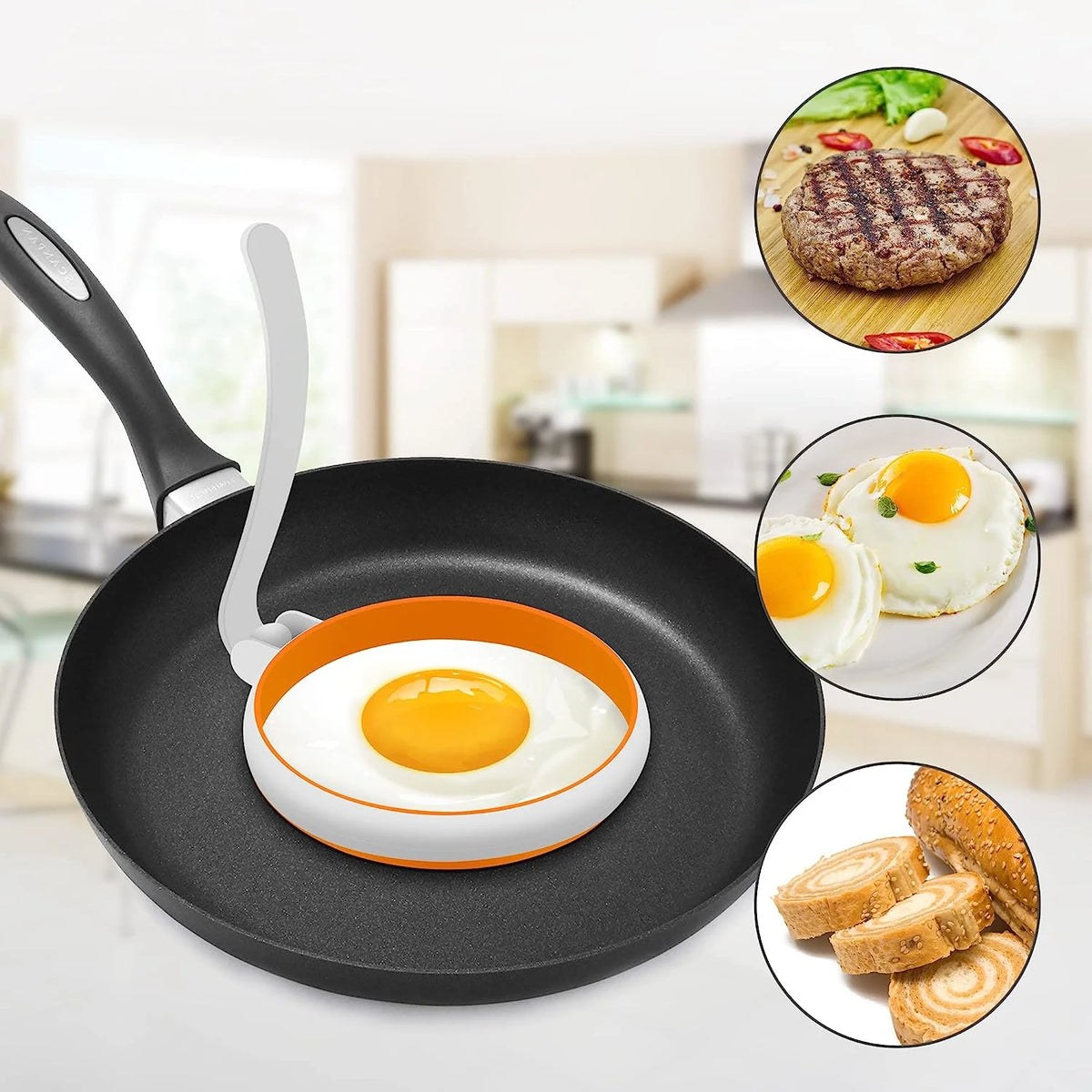 Non Stick Silicone Egg Rings G945