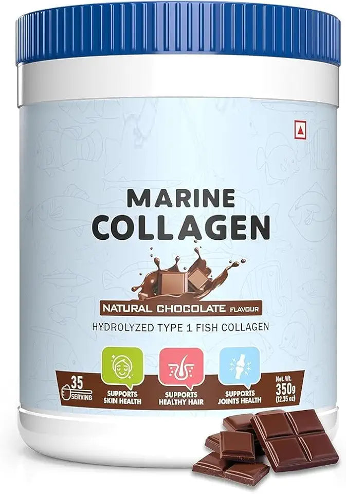 Collagen Peptides Type 1 Protein Supplements Chocolate 350 gm M7014