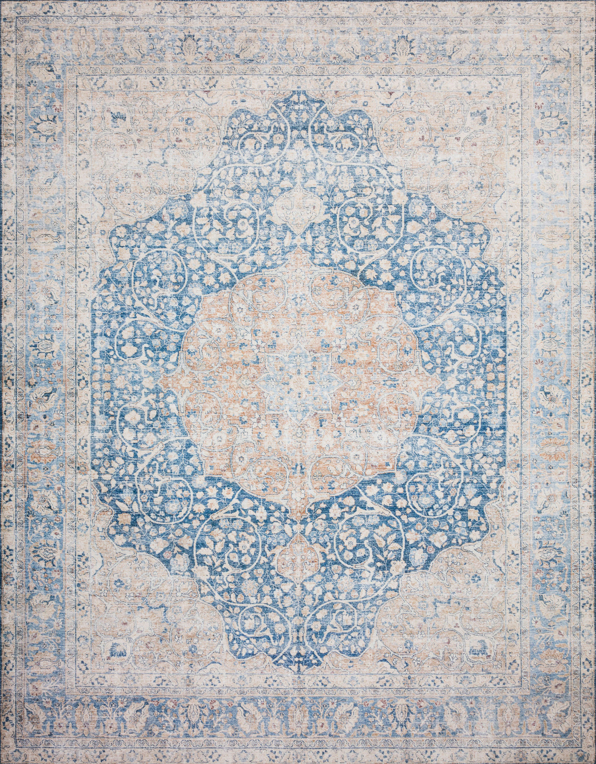 Blue Tangerine Rug 2'3 x 3'9 O185523